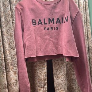 Balmain Cropped Sweatshirt